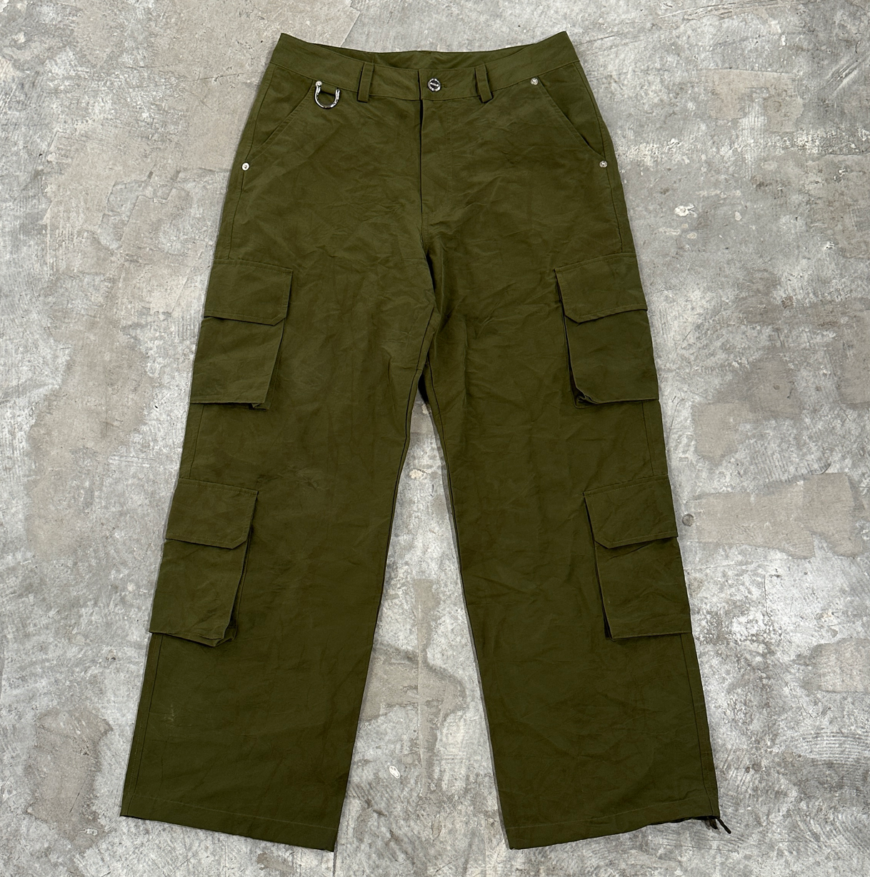 SHRINK NYLON CARGO PANTS