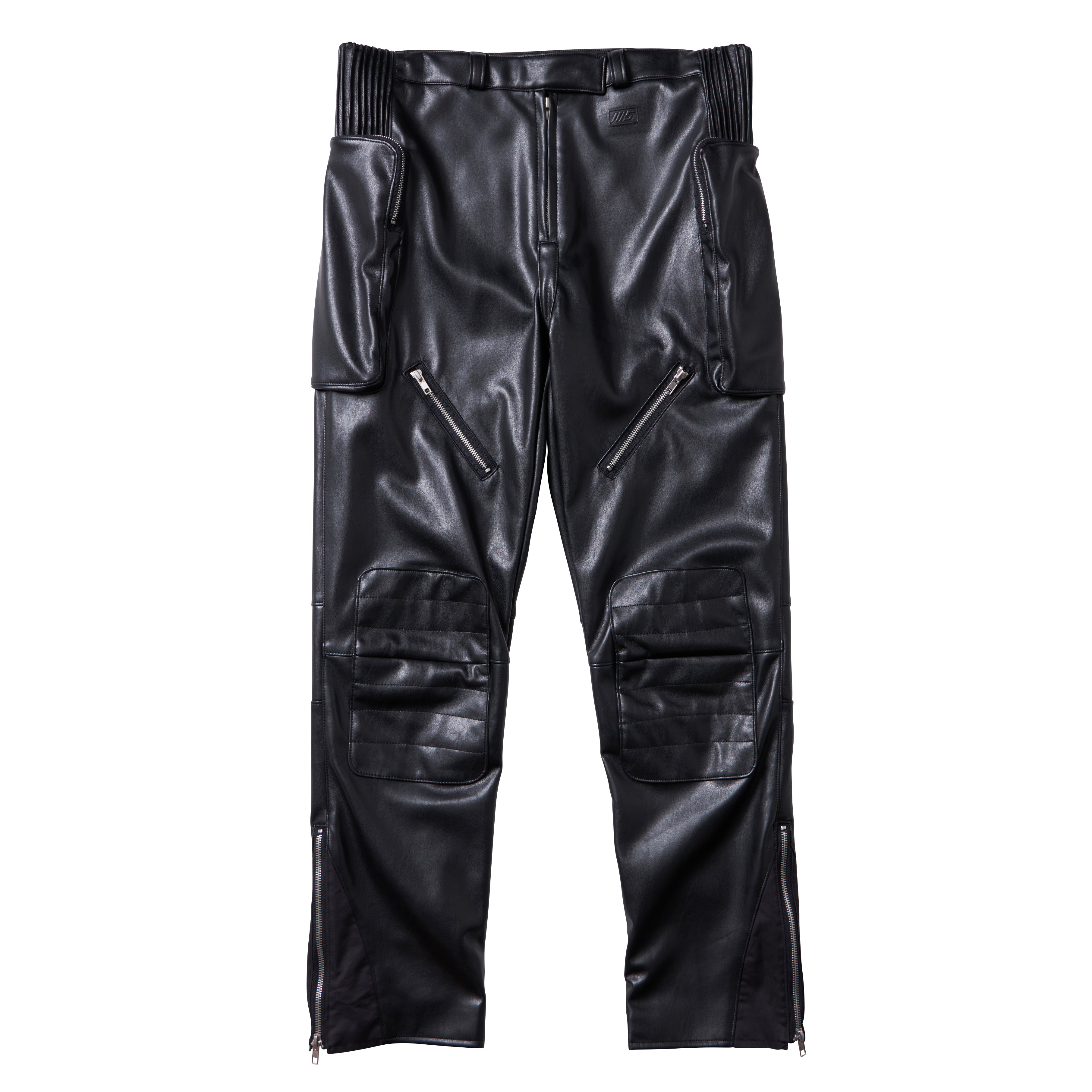 V-Leather Biker Pants