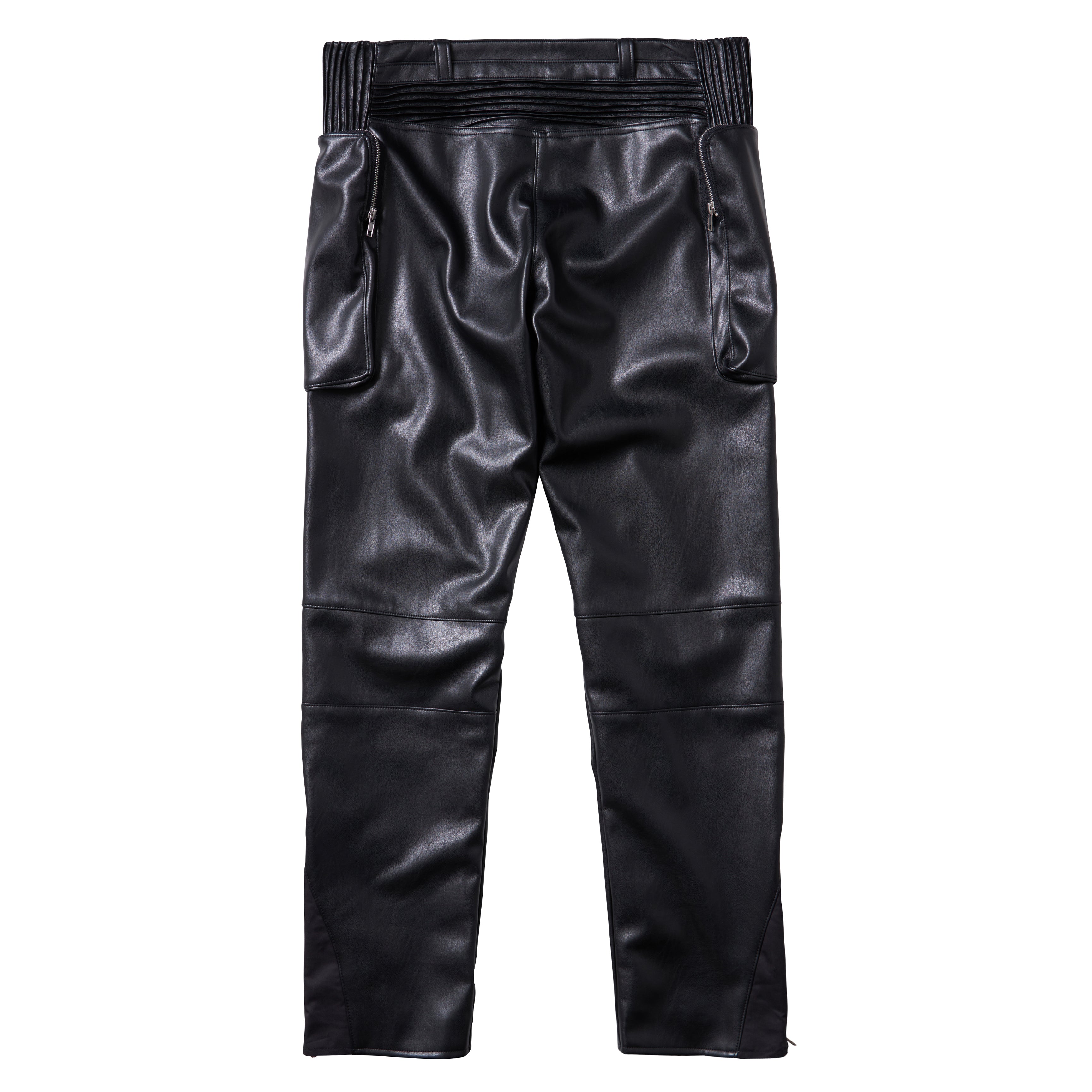 V-Leather Biker Pants