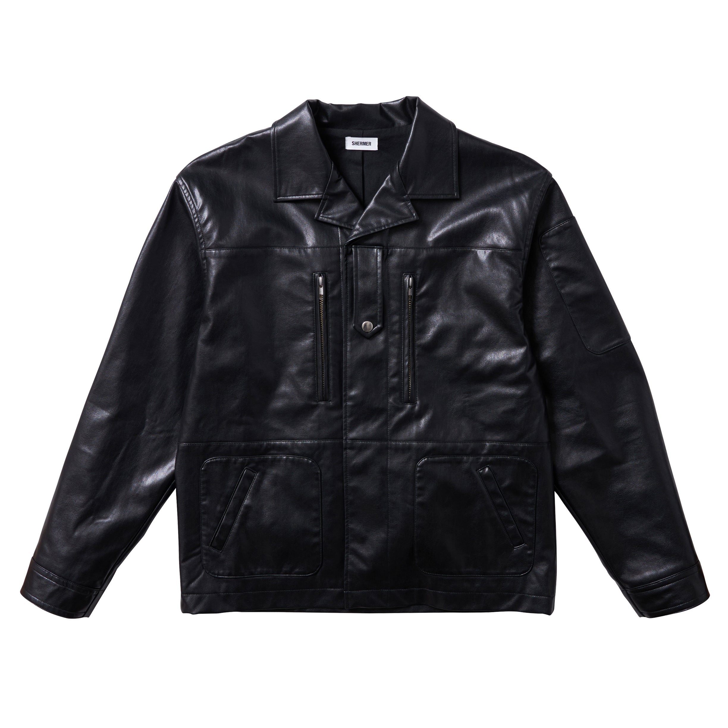 V-Leather combat Jacket