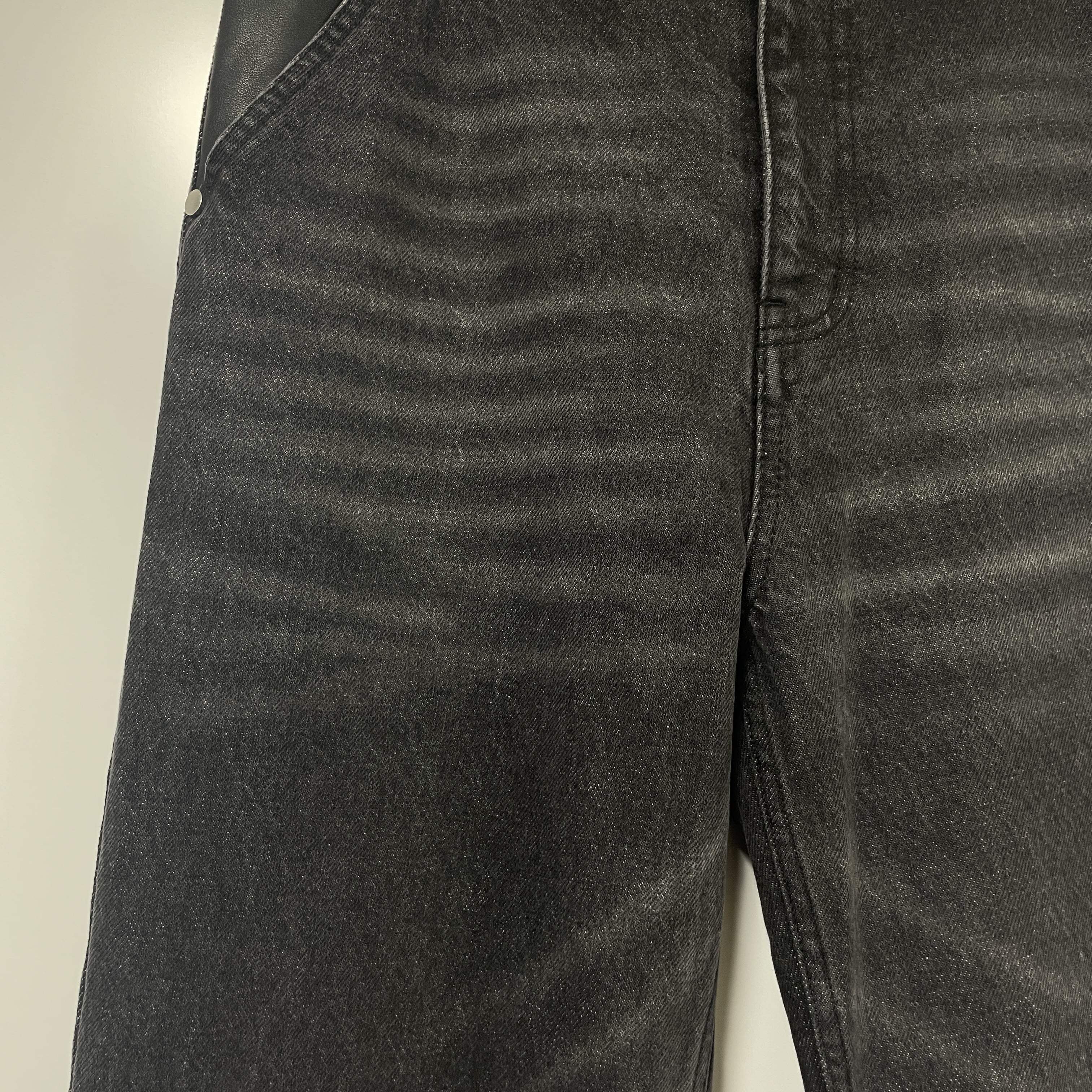 Leather Pocket LAX Jeans