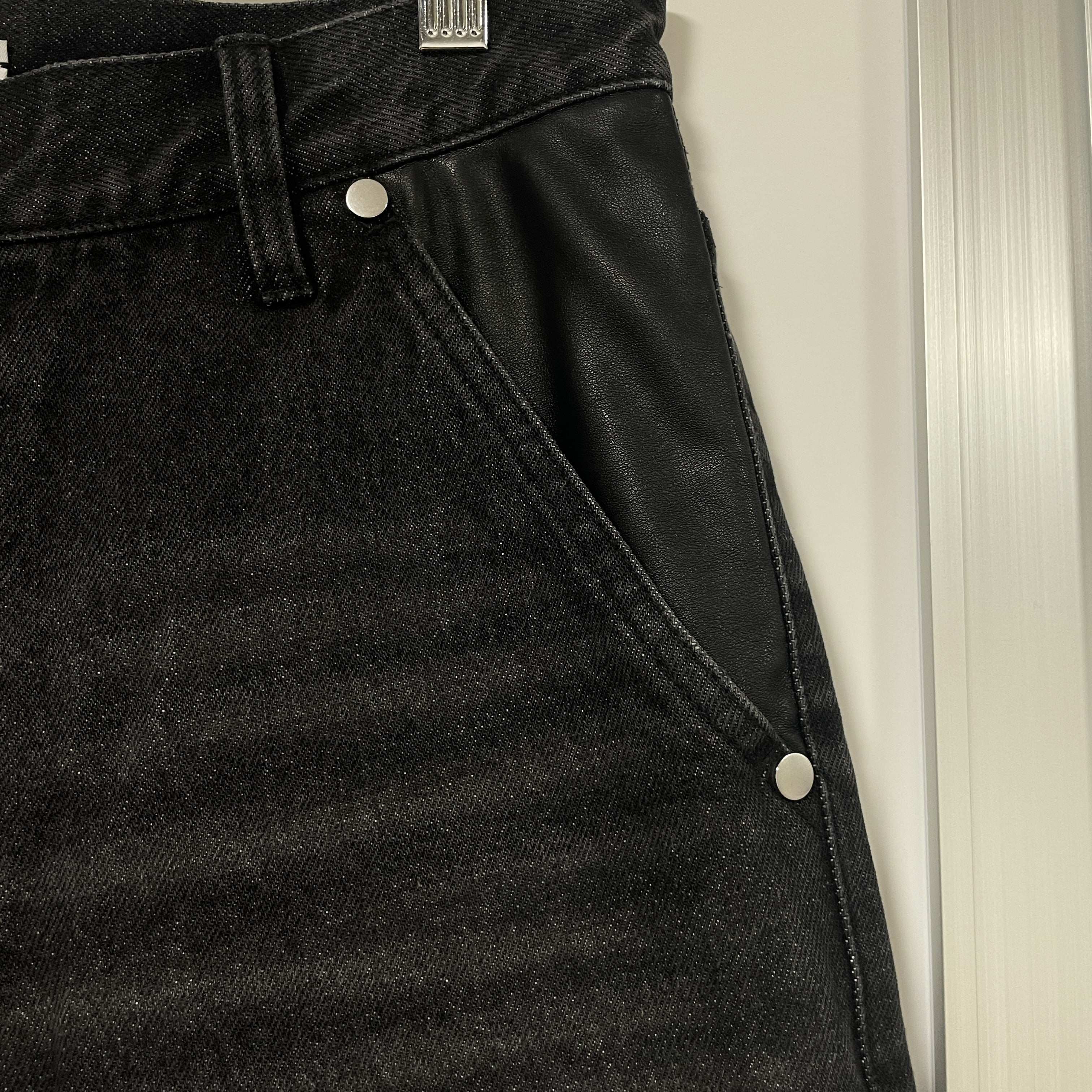 Leather Pocket LAX Jeans