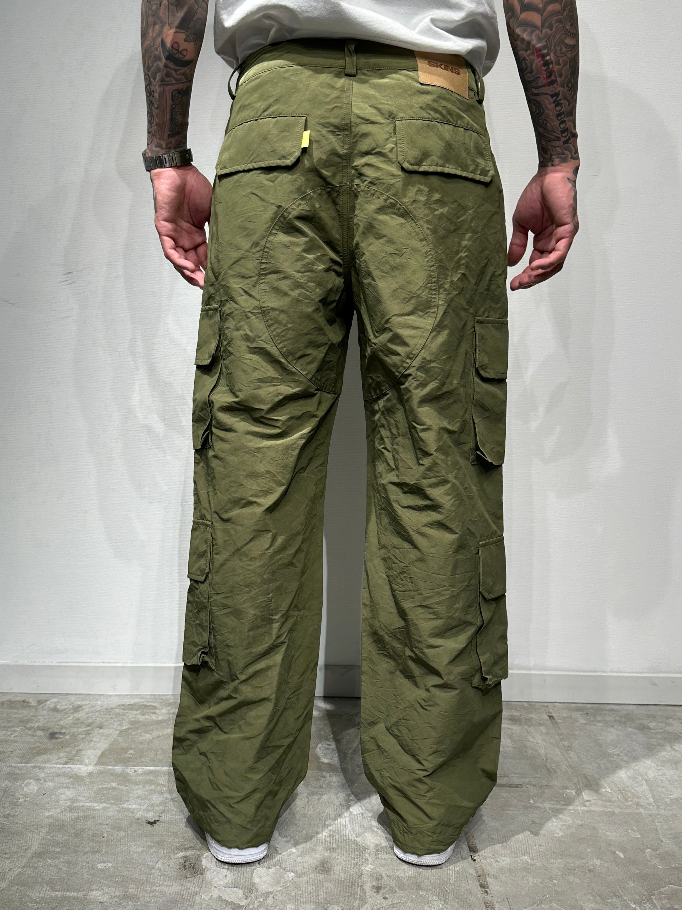 SHRINK NYLON CARGO PANTS