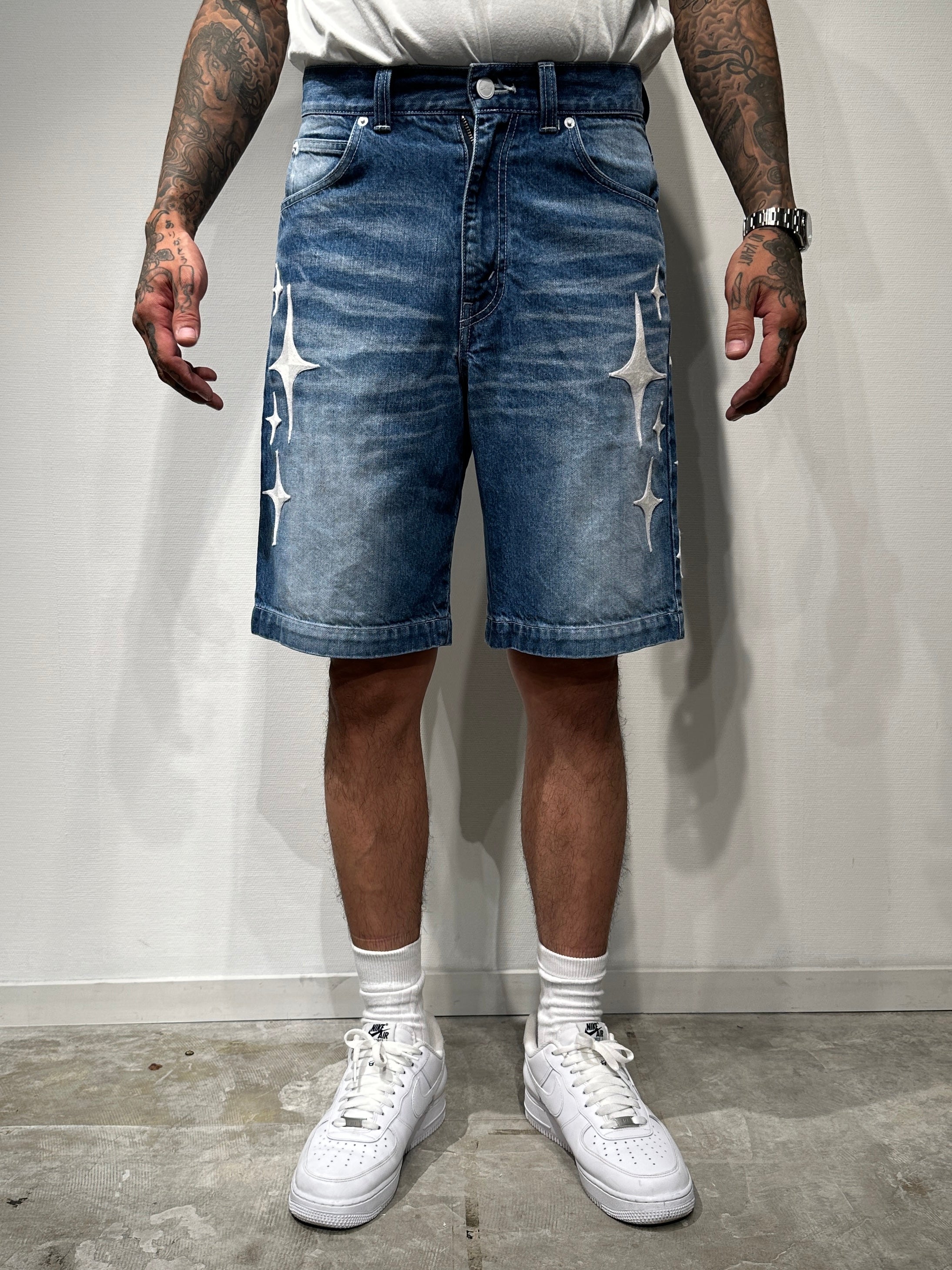 STAR DUST DENIM SHORTS