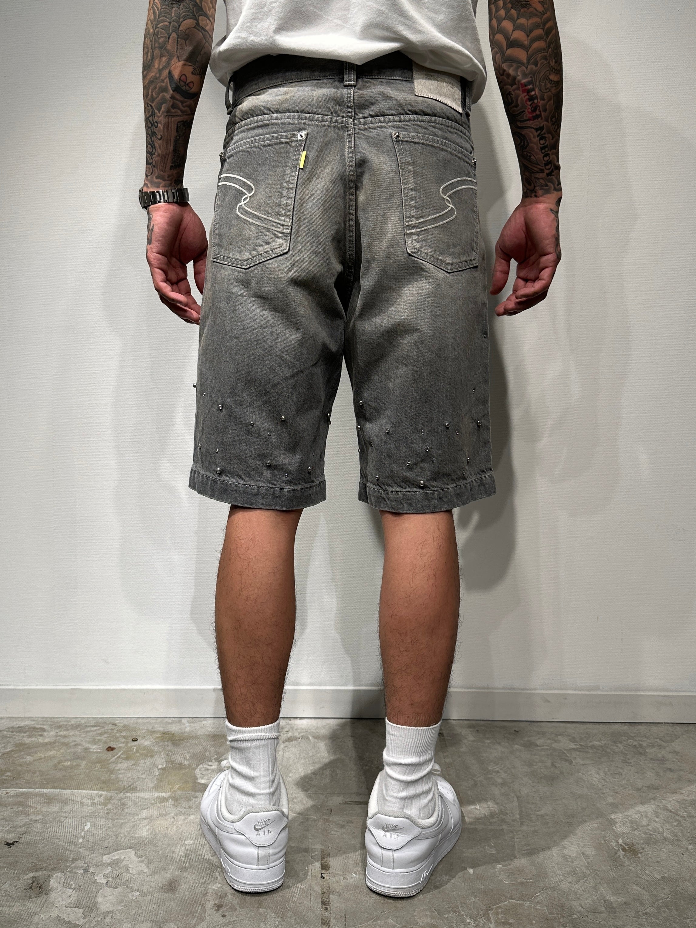 CRYSTAL DENIM SHORTS