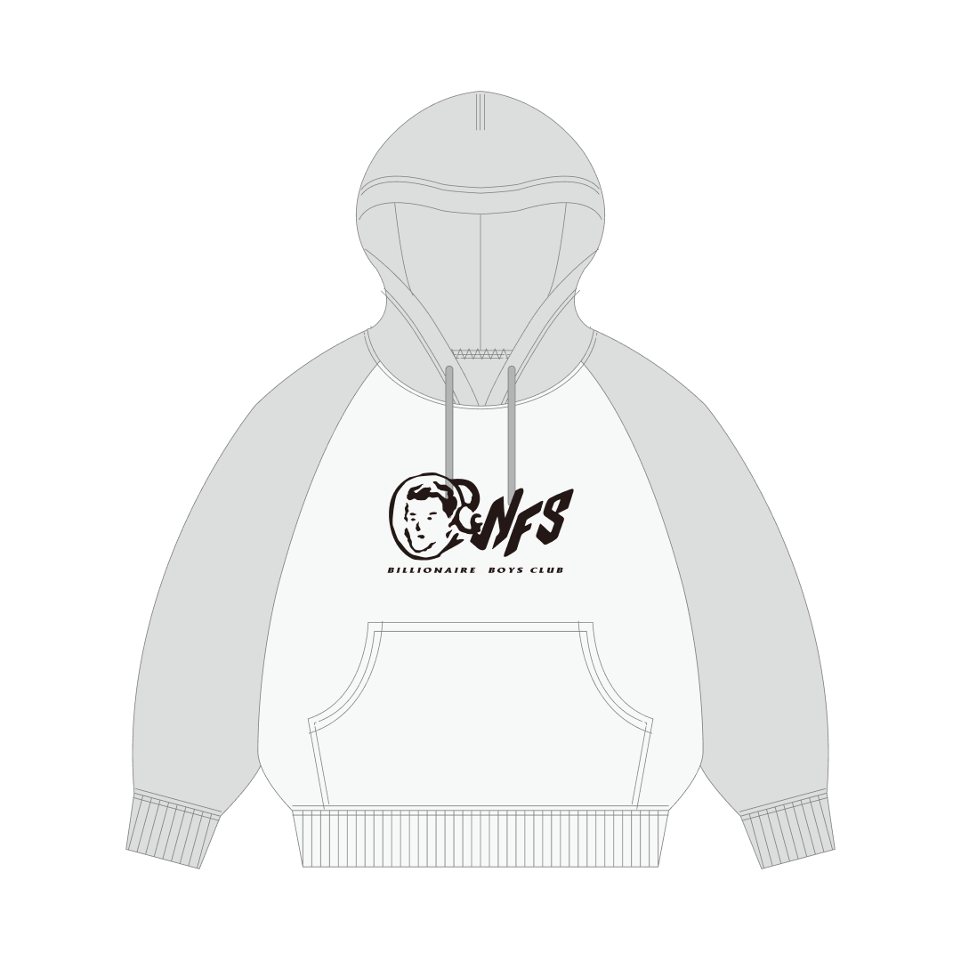 BILLIONAIRE BOYS CLUB x NOT FOR SALE
BEAD EMBROIDERY LOGO COTTON HOODIE