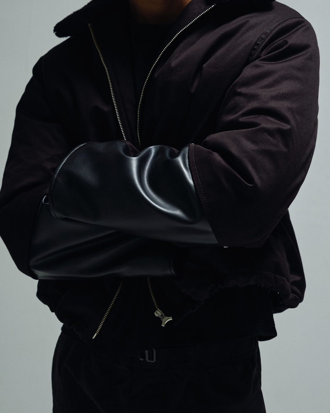 Boa Collar Nylon Bomber