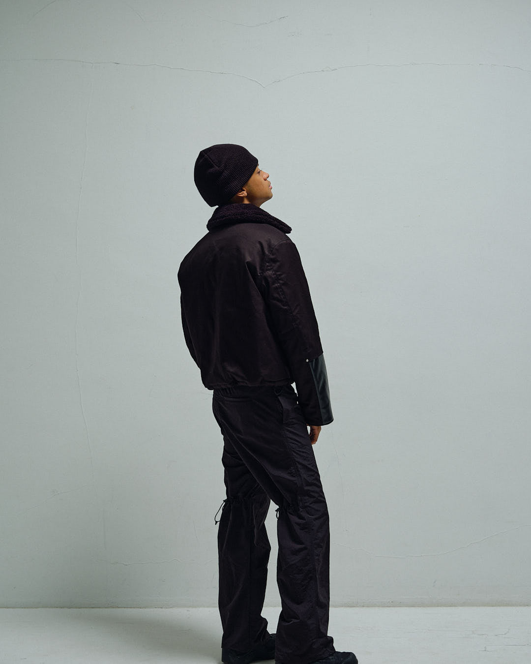 Boa Collar Nylon Bomber