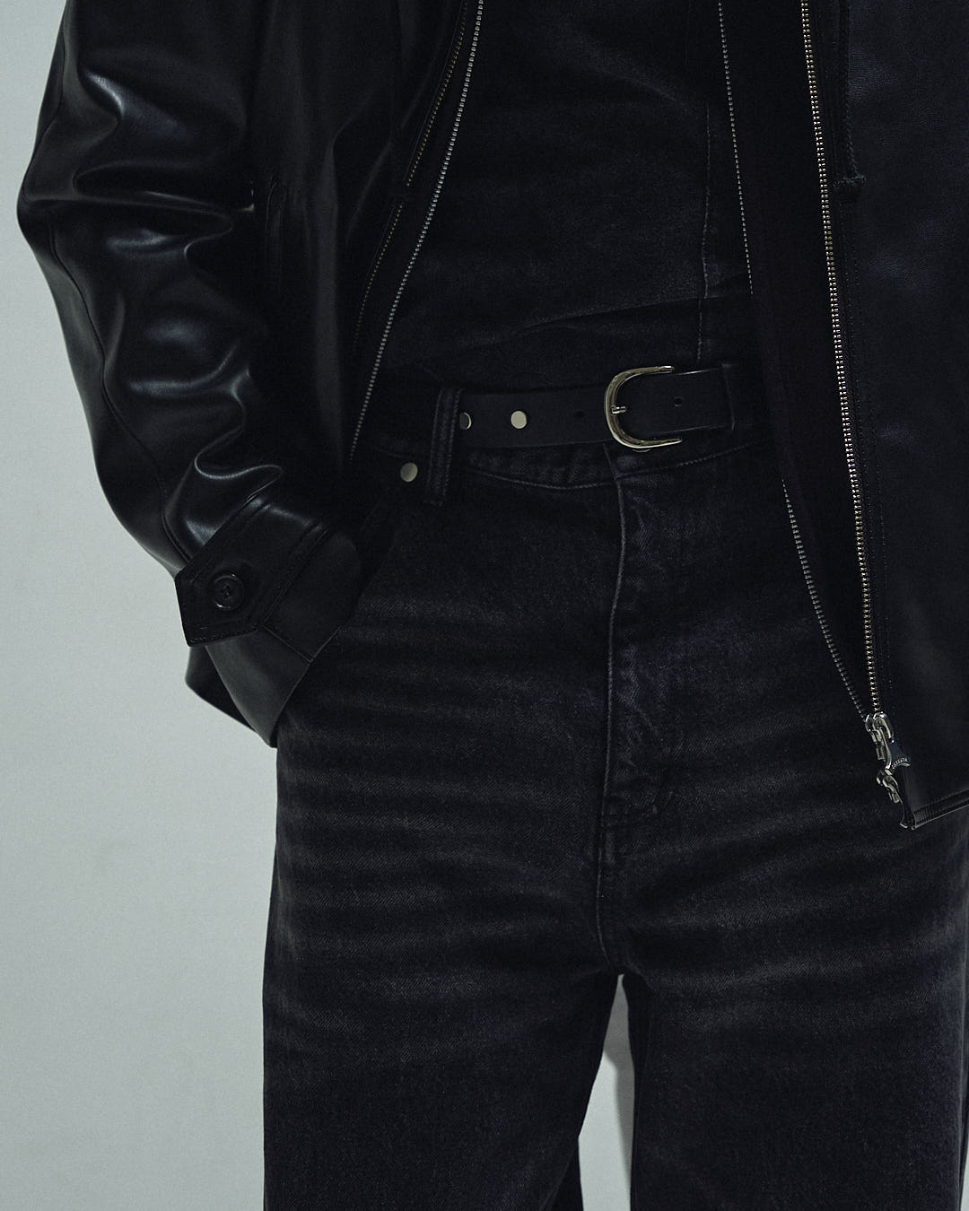 Leather Pocket LAX Jeans