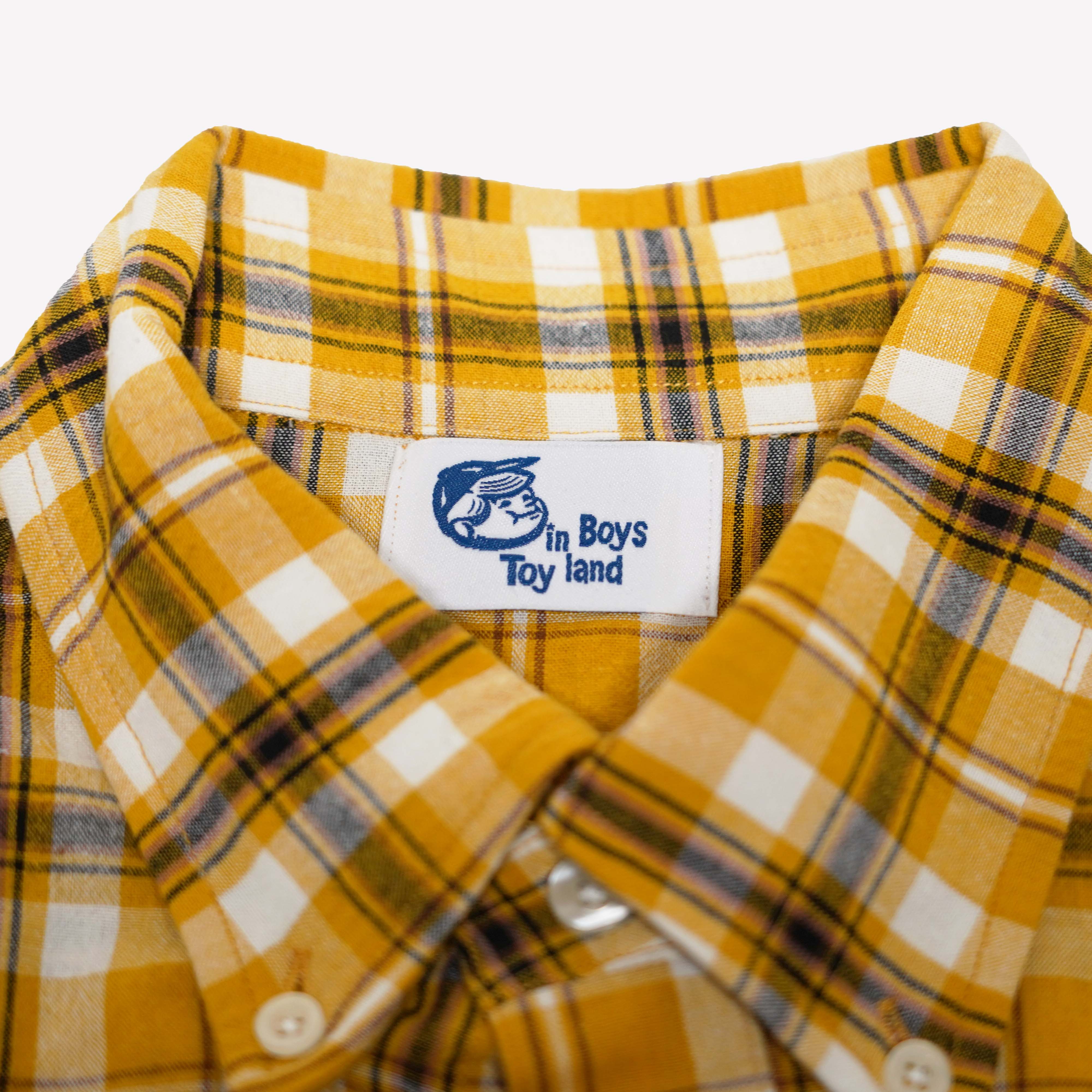 BOYS YAMA POCKET B.D CHECK SHIRT