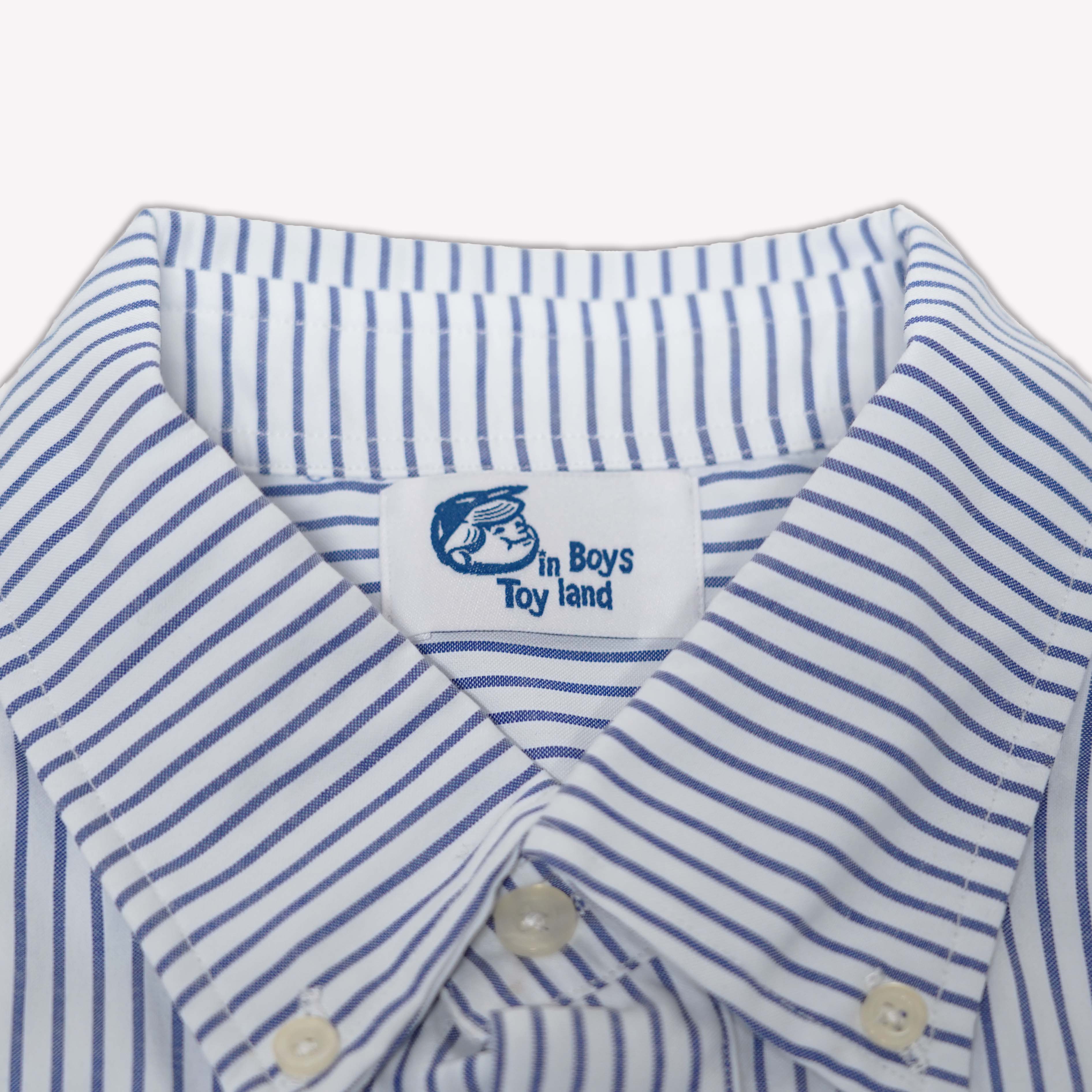BOYS YAMA POCKET B.D STRIPE SHIRT