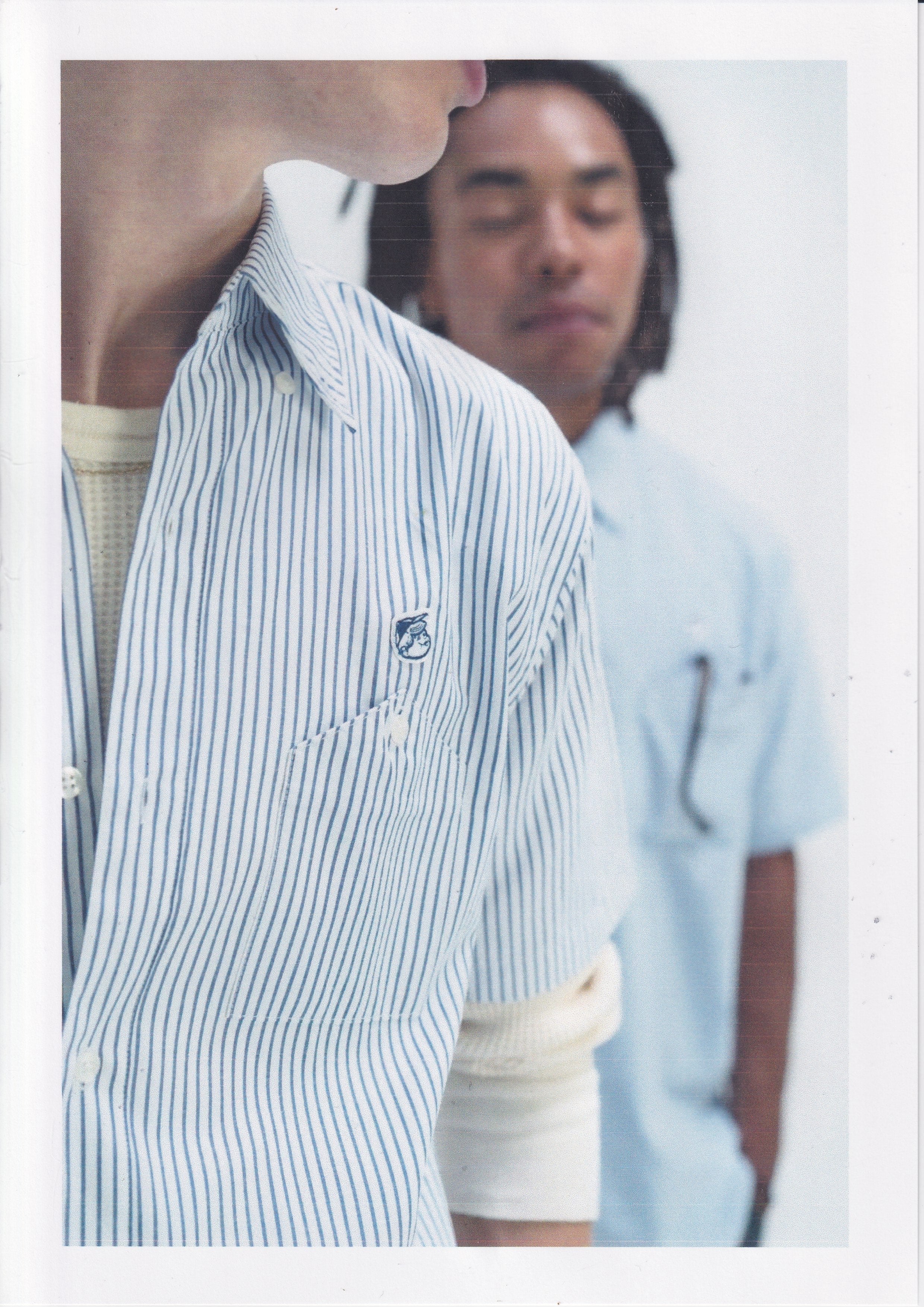 BOYS YAMA POCKET B.D STRIPE SHIRT