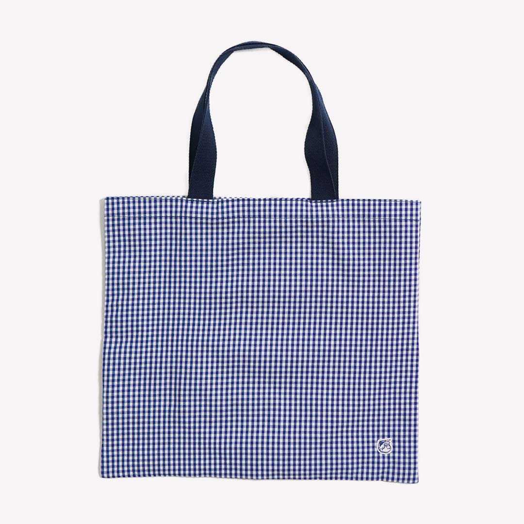 BIT RUBBER GINGHAM TOTE BAG