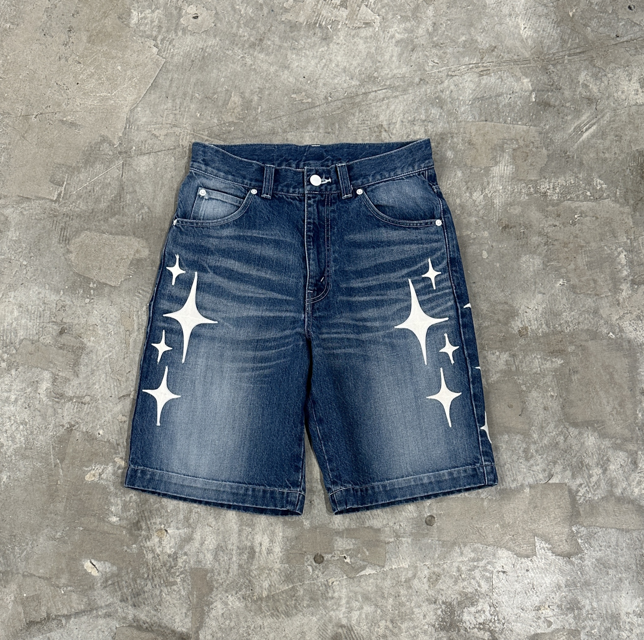 STAR DUST DENIM SHORTS