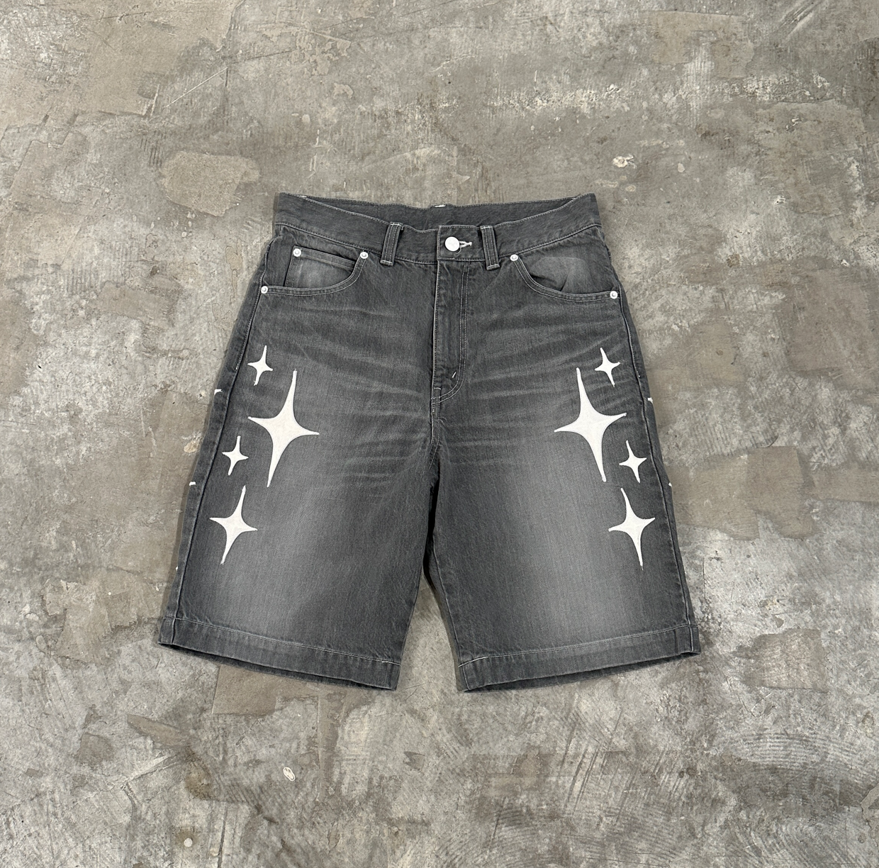 STAR DUST DENIM SHORTS