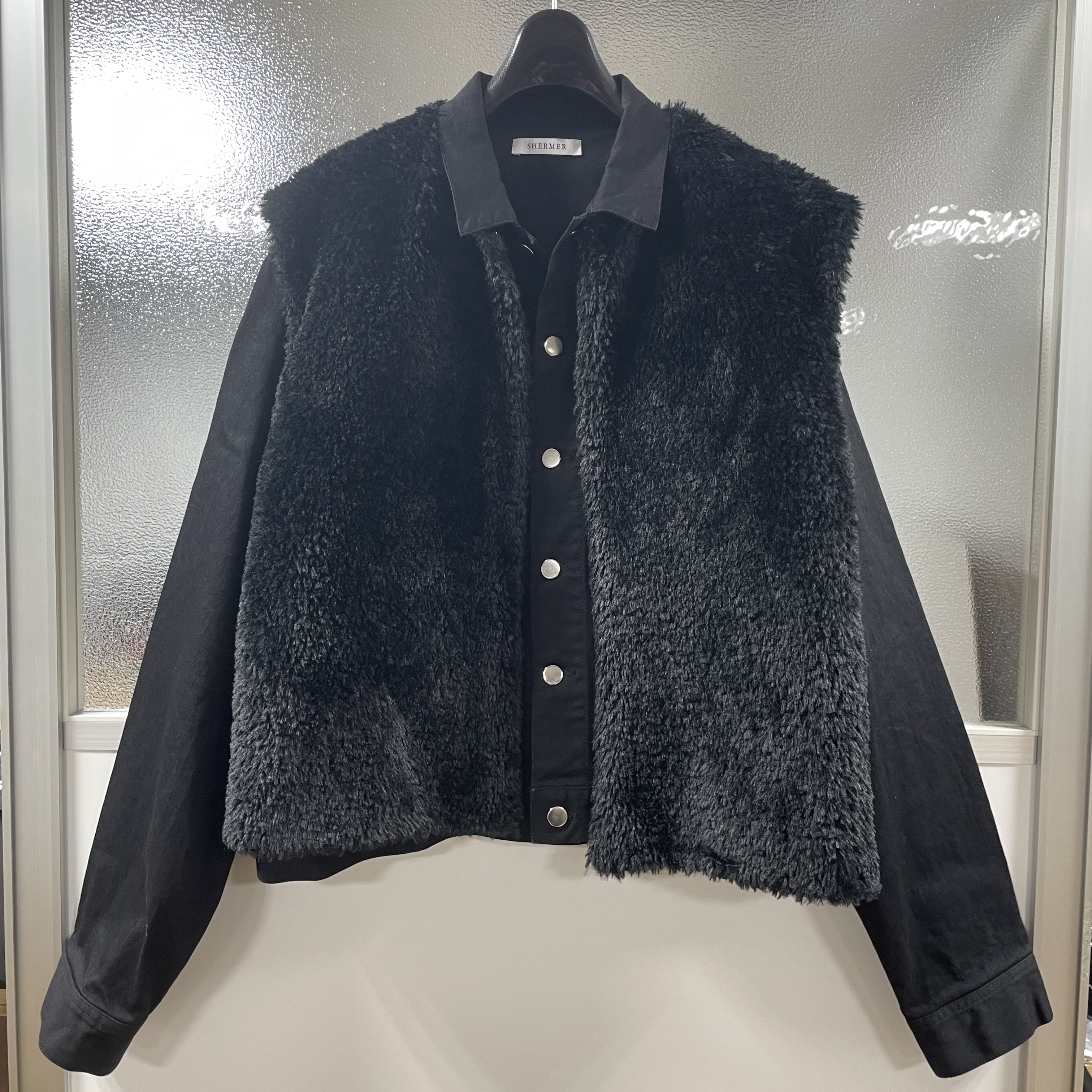 Faux Fur Denim Jacket