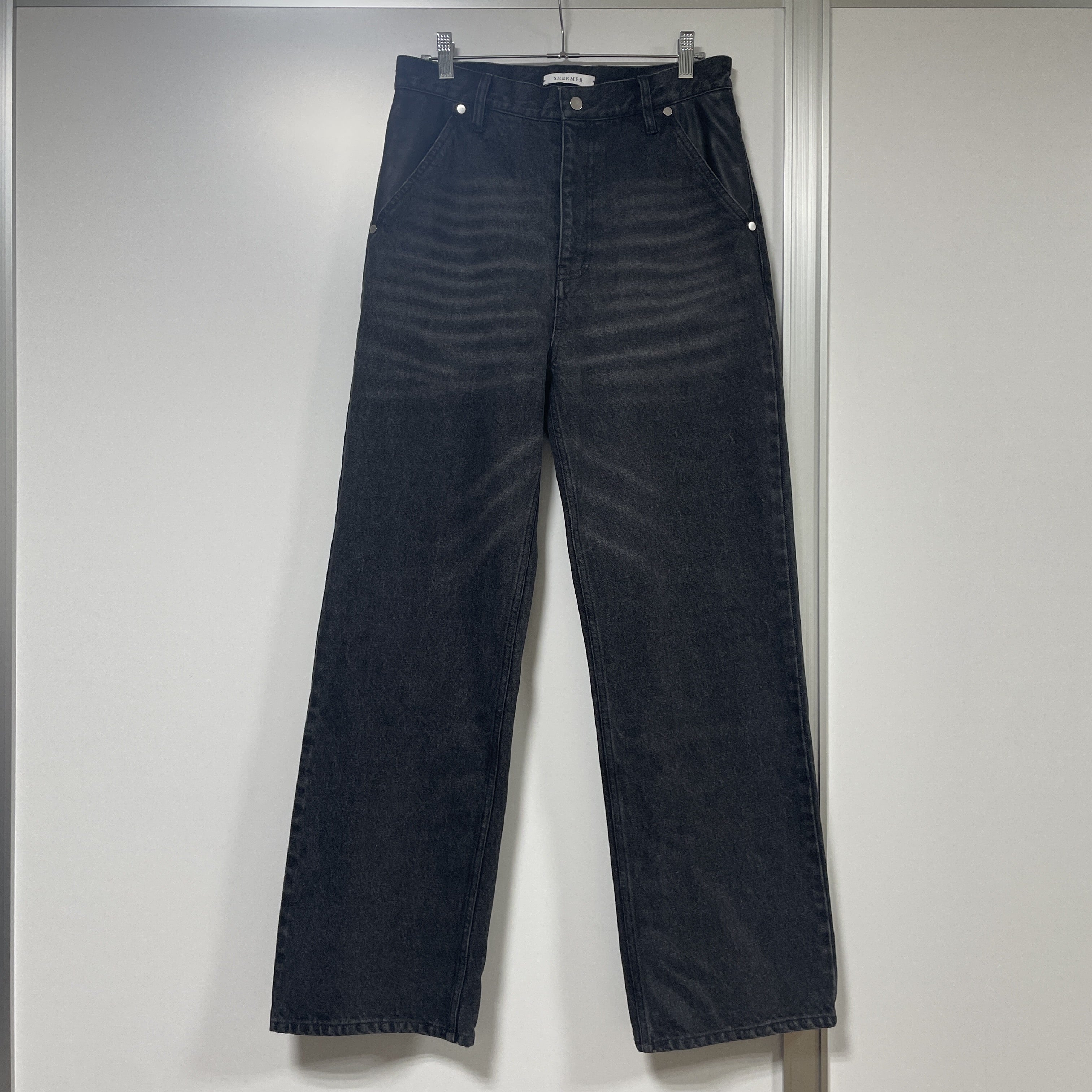Leather Pocket LAX Jeans
