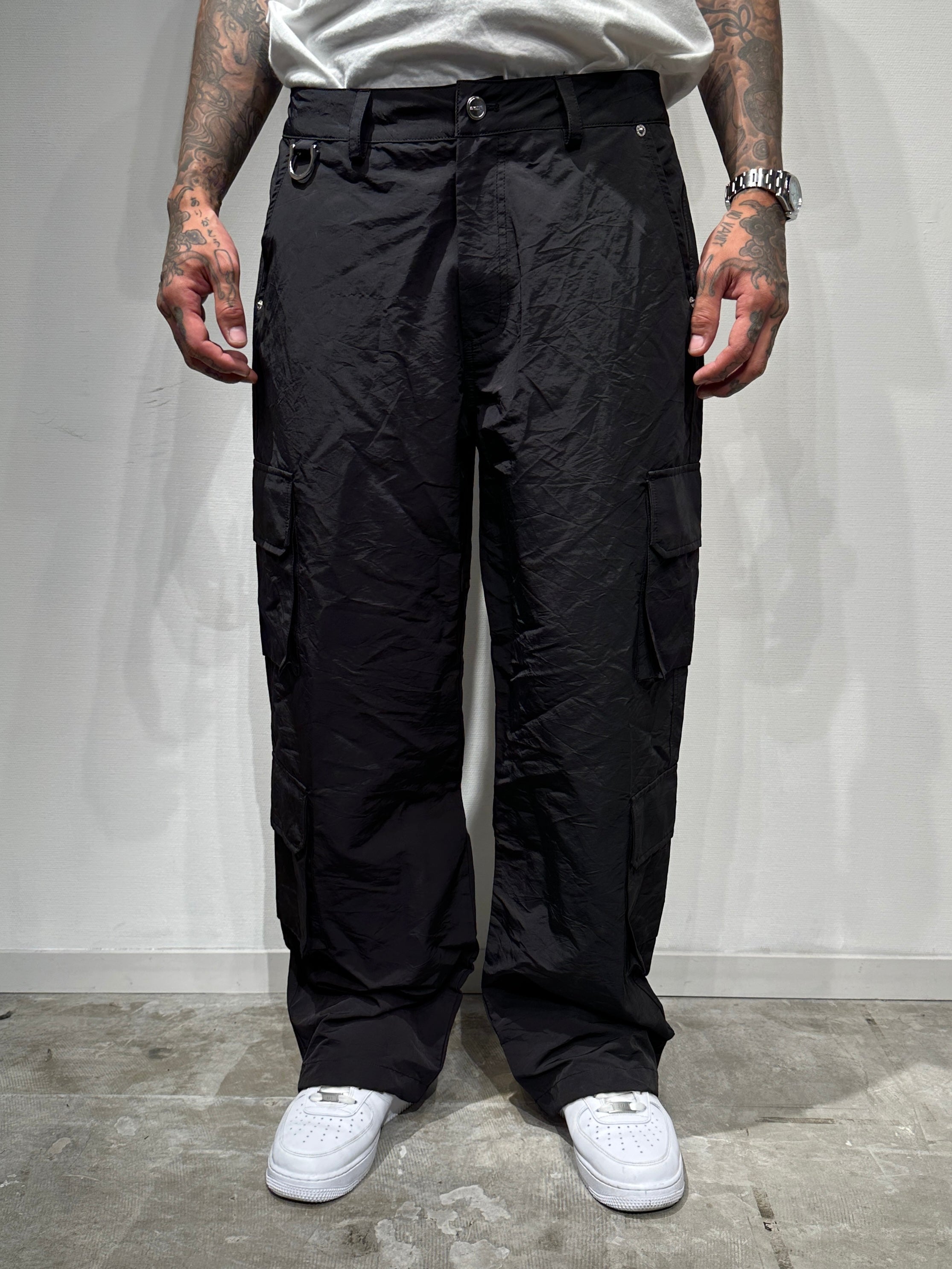 SHRINK NYLON CARGO PANTS
