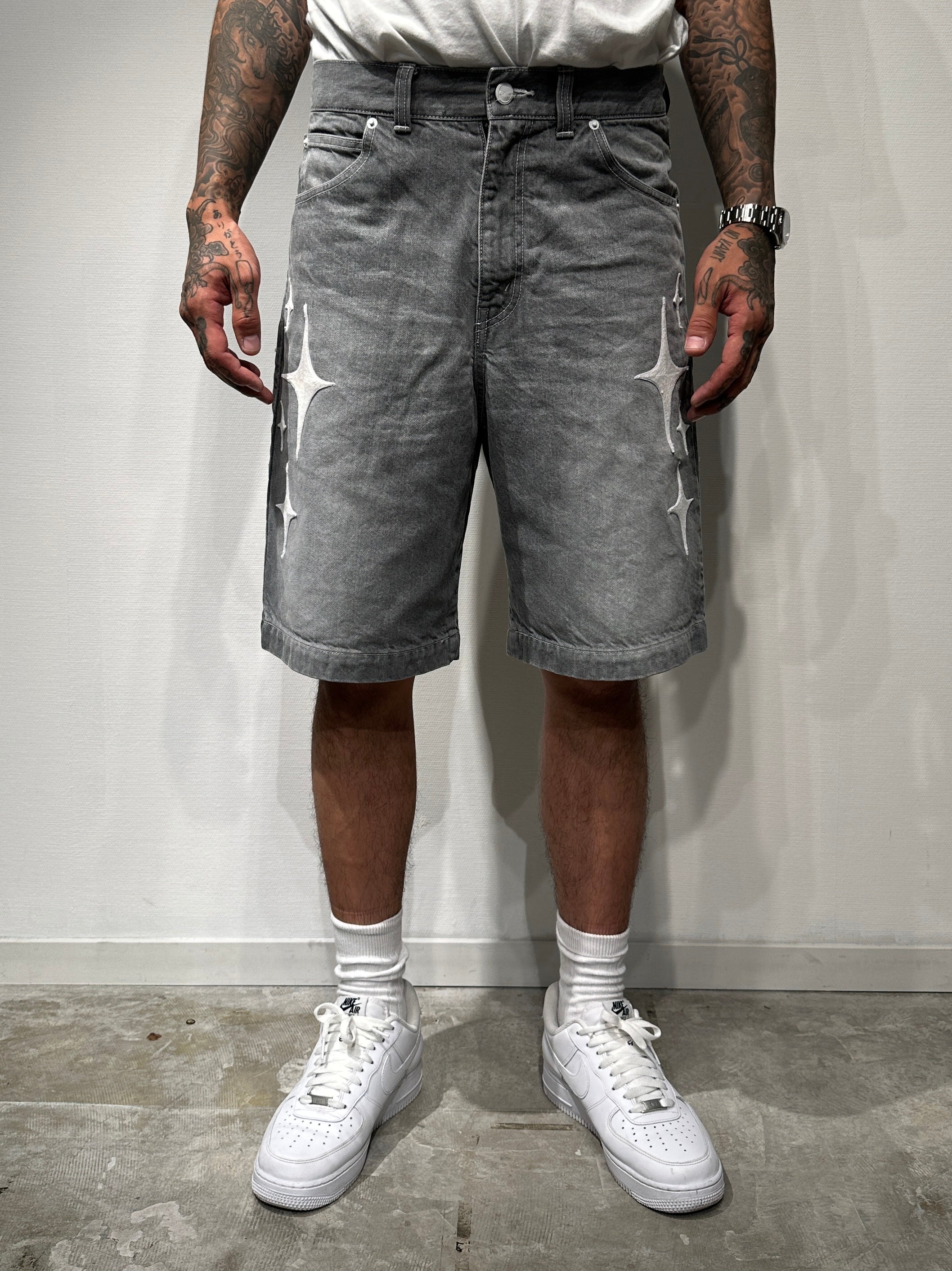 STAR DUST DENIM SHORTS