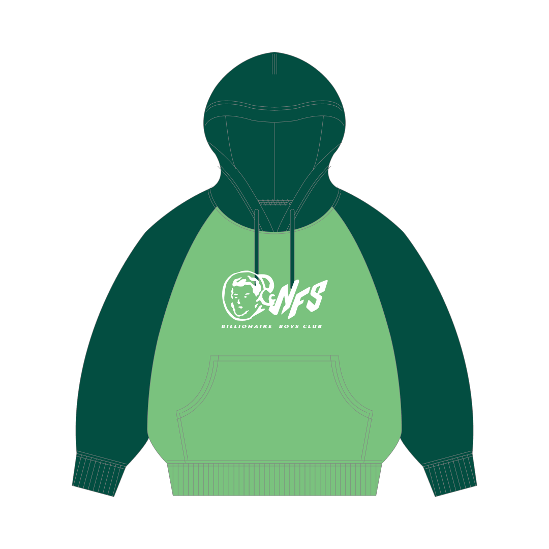 BILLIONAIRE BOYS CLUB x NOT FOR SALE
BEAD EMBROIDERY LOGO COTTON HOODIE