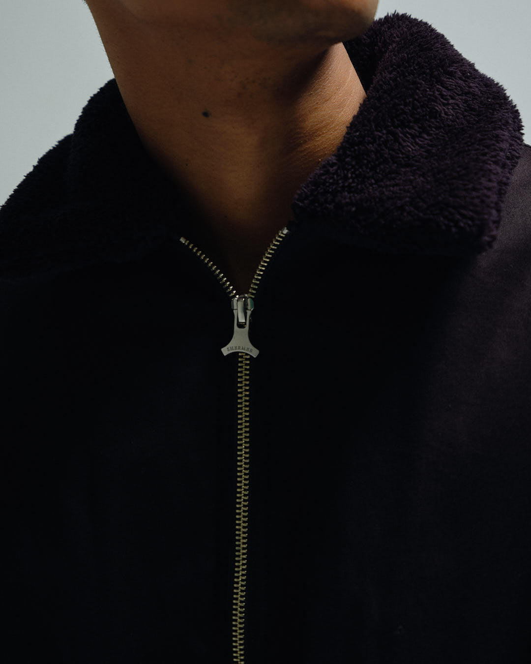 Boa Collar Nylon Bomber