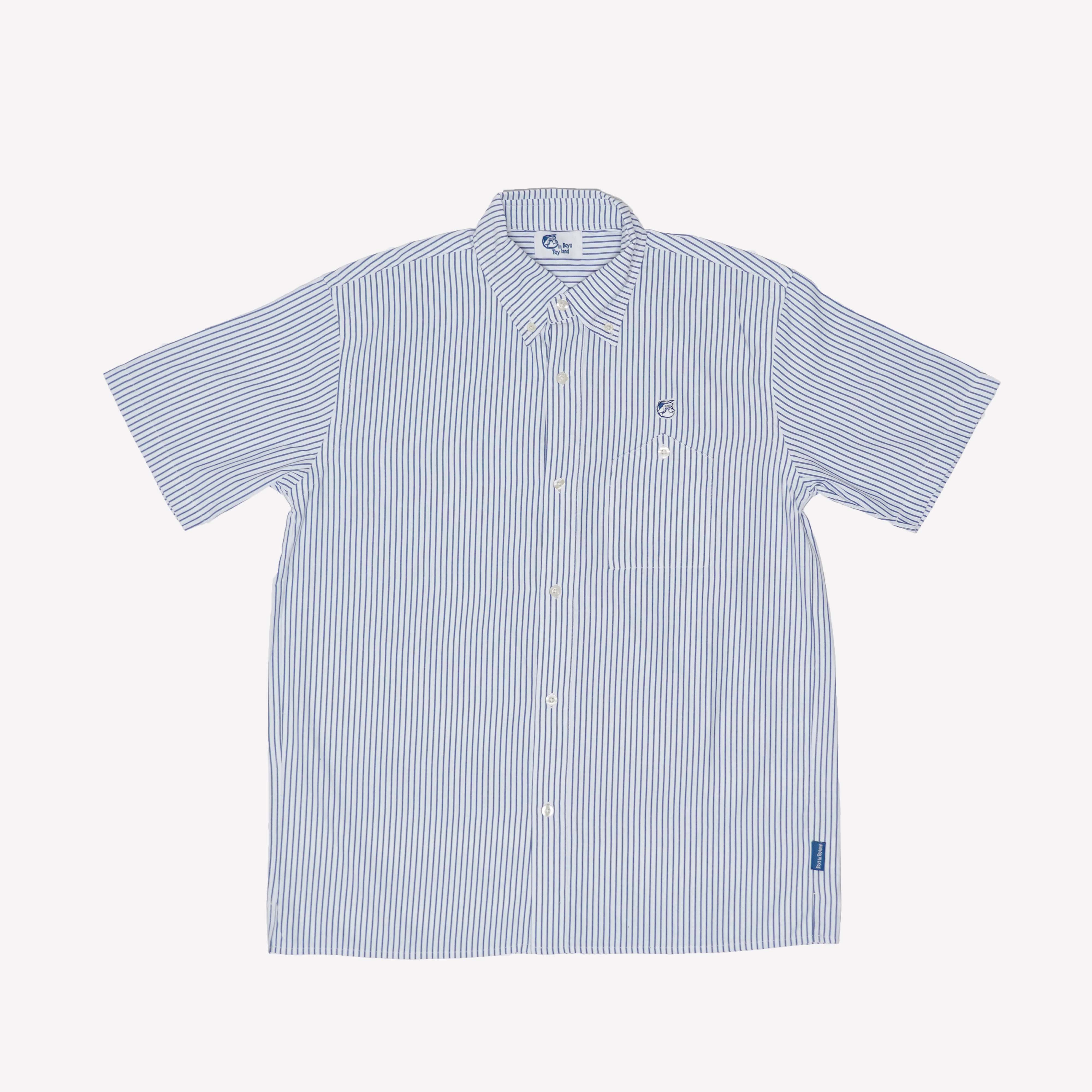 BOYS YAMA POCKET B.D STRIPE SHIRT