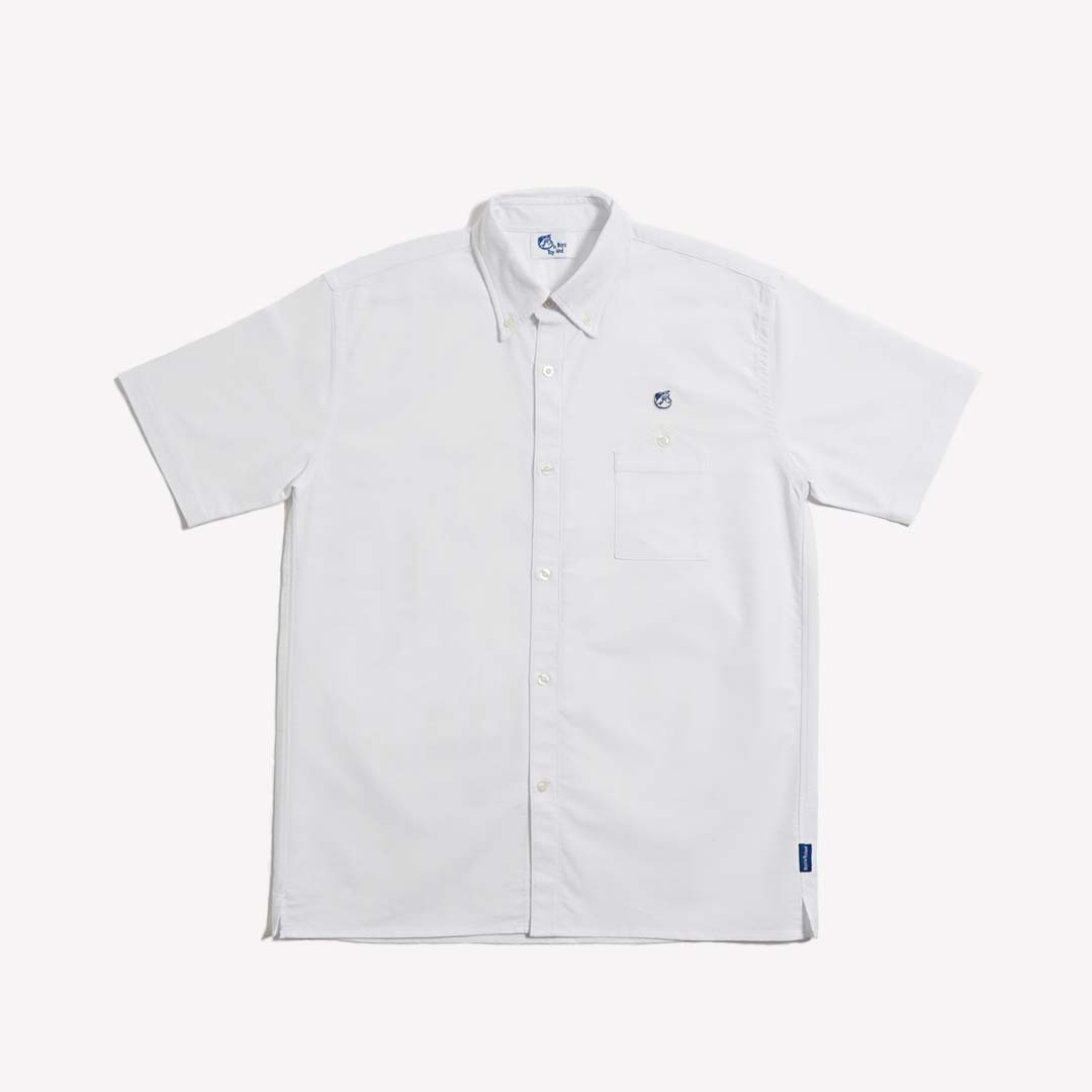 BOYS YAMA POCKET B.D  WHITE SHIRT